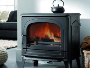 Fonte-flamme-78CB-poele-a-bois-design-rustique-laque-anthracite