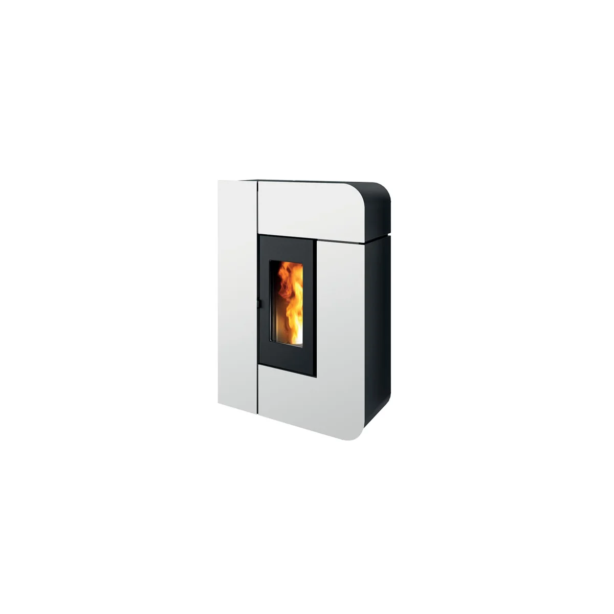 Poêle à granulés MCZ Alea 6,2 kW slim 27,5 cm, finition blanche